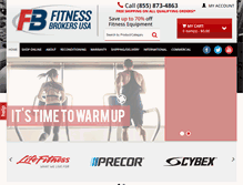 Tablet Screenshot of fitnessbrokersusa.com